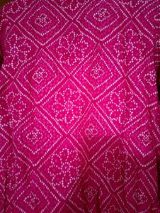 Pink And White Bandhani Kurta💗