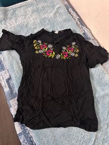 Floral Embroidered Top