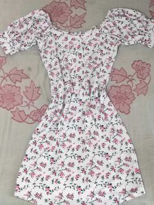 Floral Print Mini Dress , Lana Del Rey Aesthetic