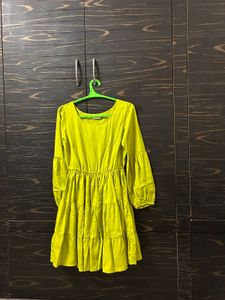 Vibrant Green Mini Dress