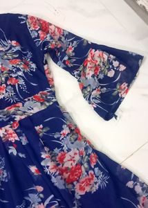 Blue Floral Dress