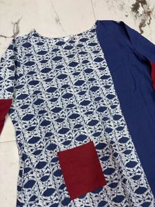 Xl cotton Colorblock Kurta
