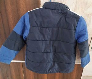 Boy/Girl Solid Stand Collar Full Sleeve Jacket