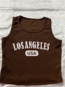 Brown Tank Top