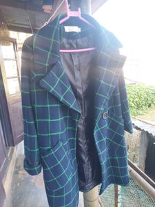 Green Plaid Coat