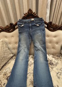 Flared Denim Jeans