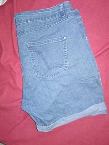 Denim Cuff Shorts