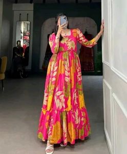 Floral Print Gown