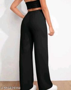 Chic Black Wide leg Trouser
