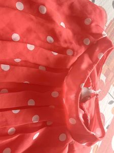 Cute Red Polka Top