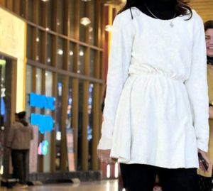 White woolen Top