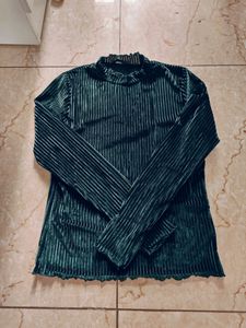 Shein Green Fitted Top