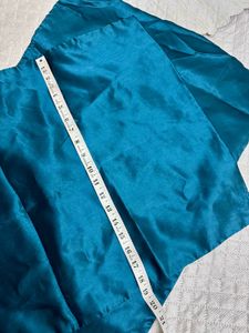 Teal Satin Fabric Pillow Covers