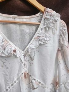 Floral Print Ruffle Dress