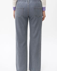 Grey Wide Leg Jeans