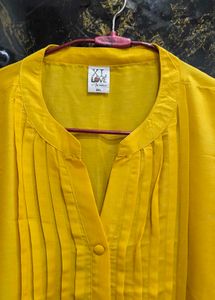 Muslin Solid Pleated Kurta Set