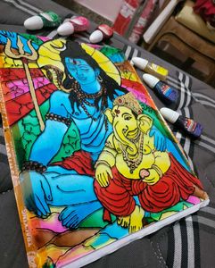 Handmade Lord Shiva &amp; Ganesha Art