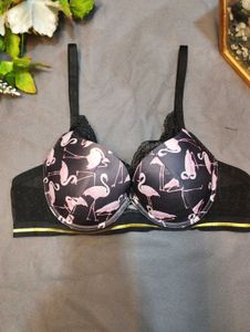 Black Printed Bra 🌸