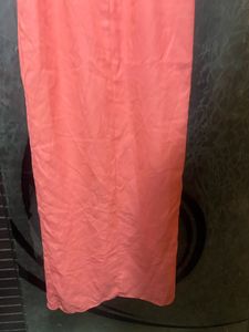Peach Wrap Bodycon Dress