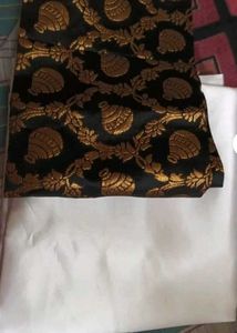 Totally New Satin Saree With Unstitched Blouse Fab
