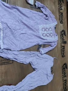 Lavender Kurta Set