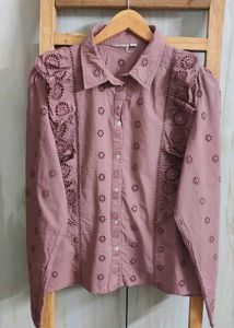 Eyelet Embroidered Blouse Bust Size-38-40
