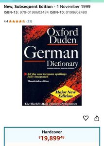 OXFORD DUDEN German To English DICTIONARY