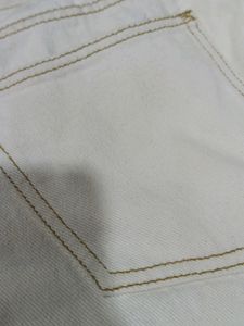 Beige Straightfit Denim