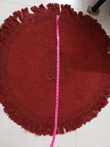 Red Crochet Rug (Pure Cotton)