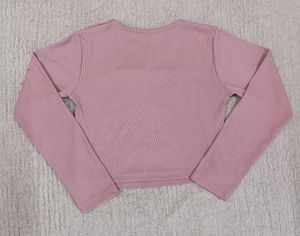 Cute Pink Square Neck Top For Women