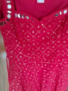 Red Embellished Dress