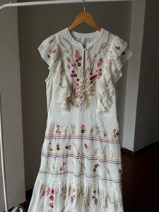 Spring Embroidered Floral Garden Inspired MAXI