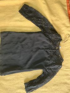 Black Shimmery Top