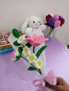 Crochet Pink Bouquet 💐