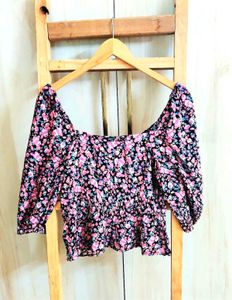 Multicolour Printed Top Size-28-30