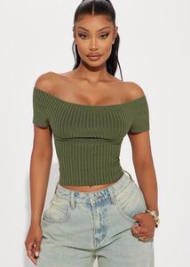 Ribbed Off shoulder top💜