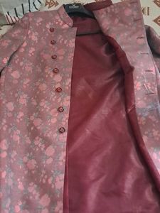 Pink Color Sherwani For Men