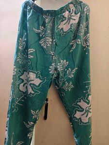 Green Floral Kaftan Dress