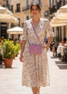 Pink Top Sling Handle Bag