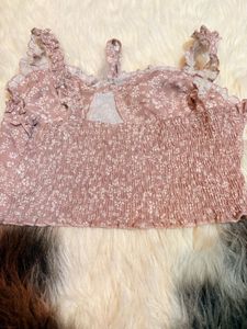 Floral Print Tie-Front Top