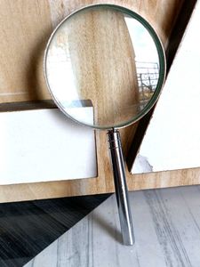 Vintage Silver Magnifying Glass