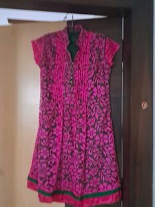 Pink Floral Kurti