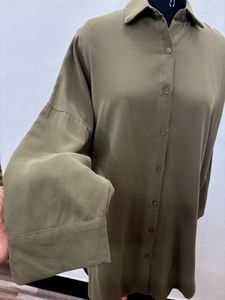 Olive Green Oversized Shirt