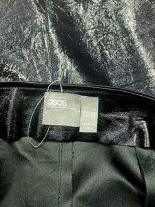 Sexy Mini Skirt Chic Black Faux Leather