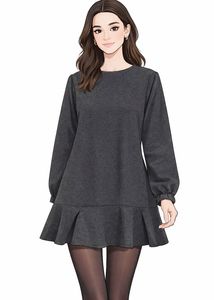 Korean Style Imported Flannel Dress