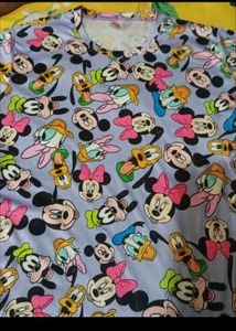Disney Cartoon Print Top