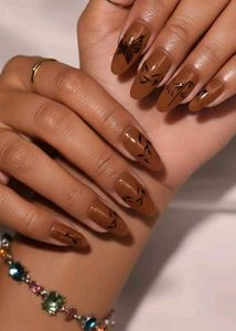 Butterfly Nail Art Stick Ons(Reusable)