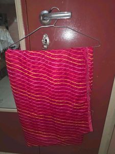 Pink Lehriya Saree
