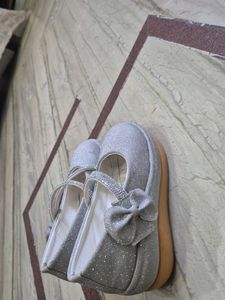 Cute Silver Sparkle Shoes