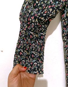 Combo Of Long Pleated Gown &amp; Floral Western Dress